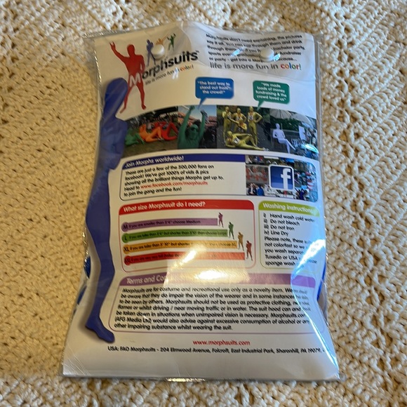 Morph suit size medium blue - Picture 2 of 2